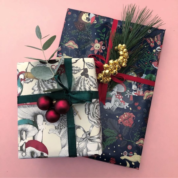 IKEA Vinter 2018 Malin Gyllensvaan Discontinued Wrapping Paper - Picture 1 of 7
